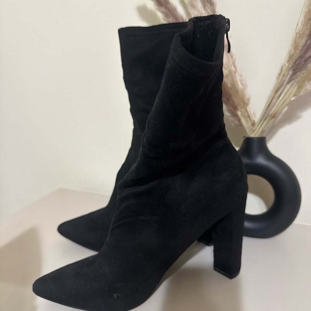 Boohoo Black Heeled Boots